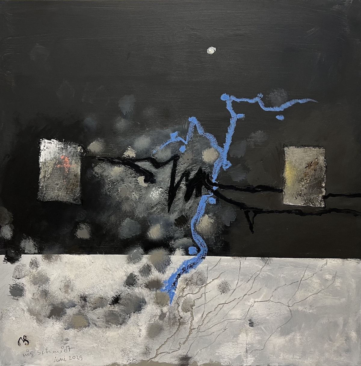 “Nye tider” 6/27. Maleri på lærred. 80 x 80 cm. IMG 9605