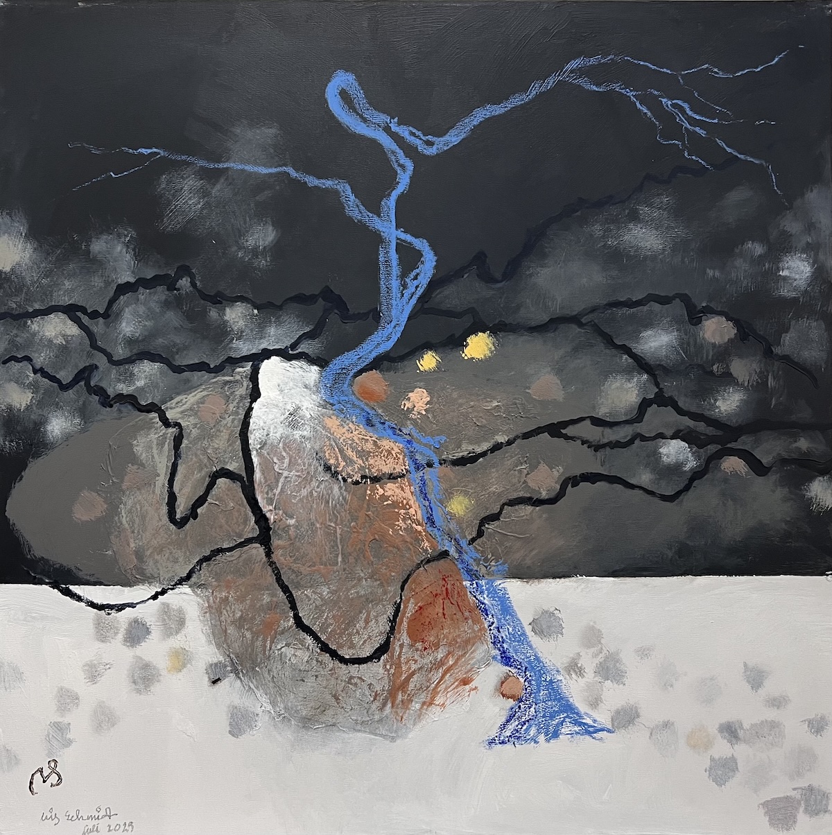 “Nye tider” 13/27. Maleri på lærred. 80 x 80 cm. IMG 9643