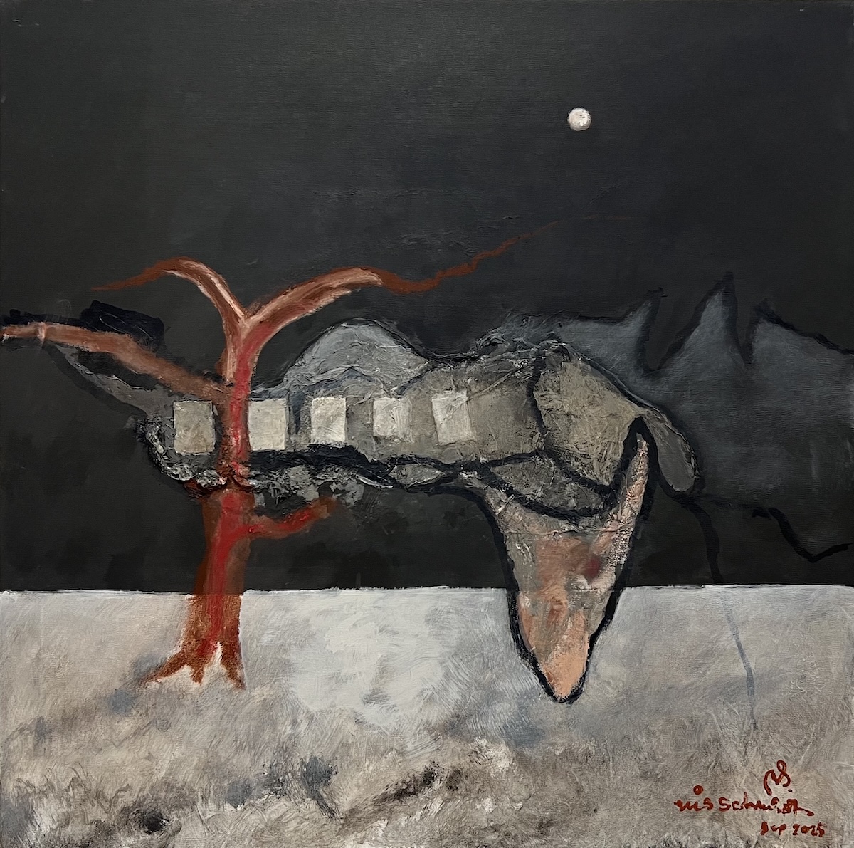 “Nye tider” 26/27. Maleri på lærred. 80 x 80 cm.. IMG 9666