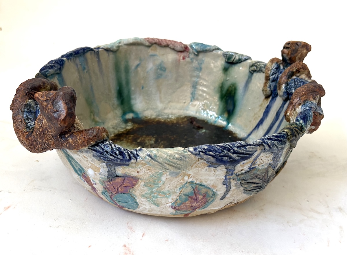 “Skål”. Stentøj / Stoneware. 15 x 36 x 24 cm.