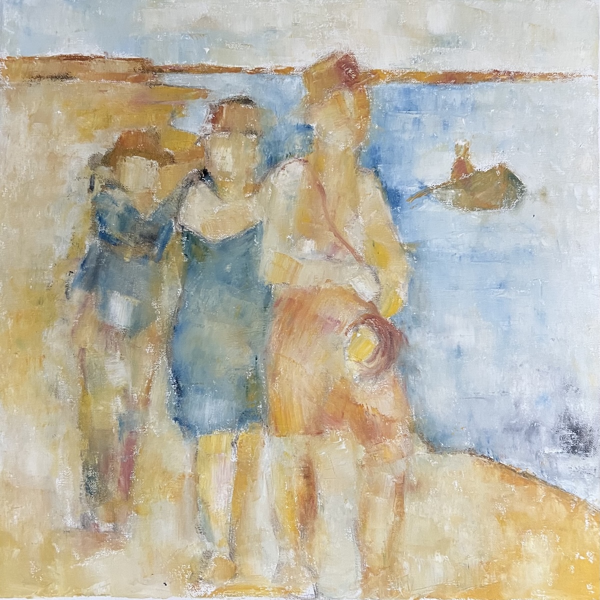 “Hyldest til Skagen”. Maleri på lærred / Paint on canvas”. 50 x 50 cm.